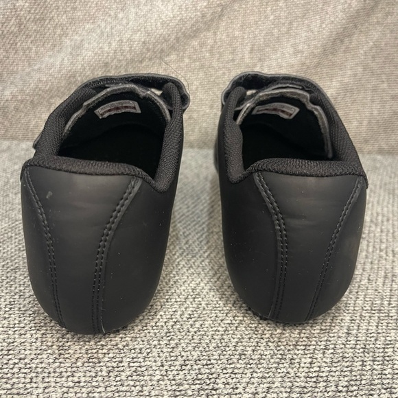 Black and Red Athletic Cycling Shoes with Velcro Straps main image 9